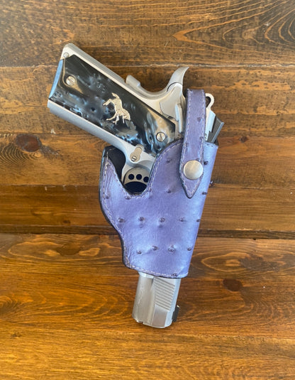Blue ostrich holster ( 1911 )