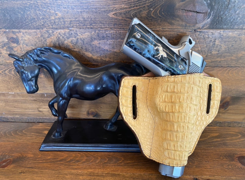 Clearance - Crocodile/caiman full holster for 1911