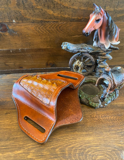 Crocodile tail holster for 1911