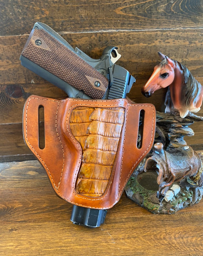 Crocodile tail holster for 1911