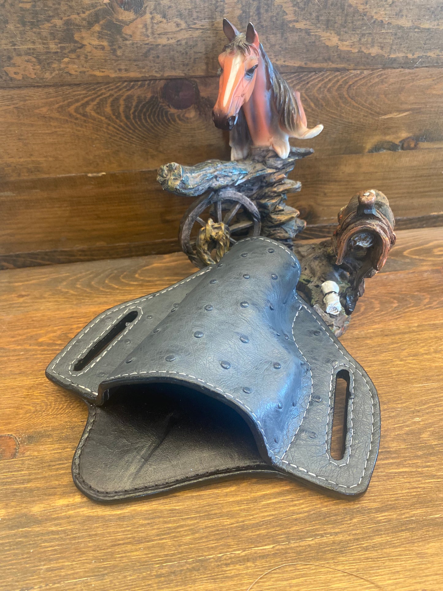 Dark gray ostrich holster ( Beretta )